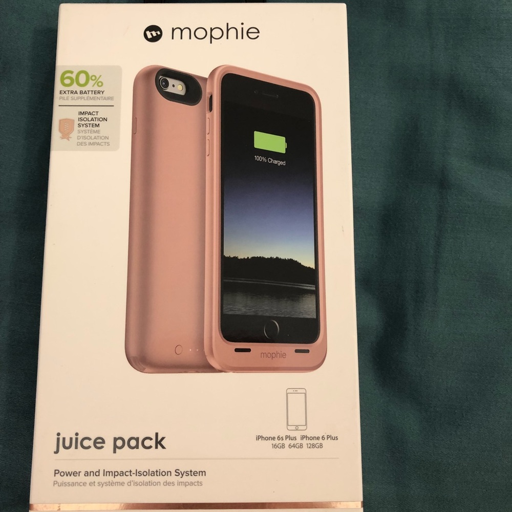 Rose gold mophie case